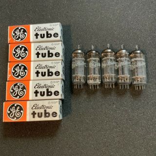 Rare Nos Ge 12bh7a Tubes Full Sleeve 12bh7 Matched/balanced Great Tubes Look