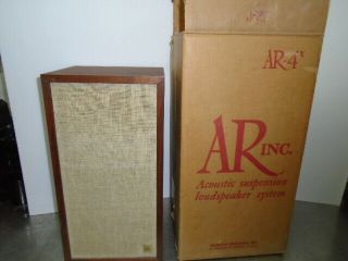 Vintage Ar Inc.  Acoustic Suspension Speaker,  Ar4x Nos,