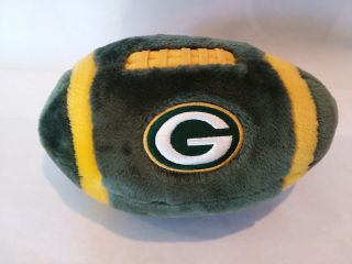 Green Bay Packers Nfl Football Soft Stuffed Plush Toy/pillow 11 X 7 Inches