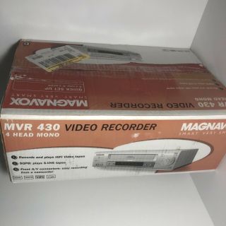 Philips Magnavox Mvr430mg21 4 - Head Vhs Video Cassette Recorder Remote
