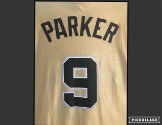 Tony Parker SAN ANTONIO SPURS NBA FINALS 2003 Jersey Majestic 2X 2