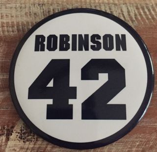 The Brooklyn Dodgers Jackie Robinson 42 Baseball Pin 3”