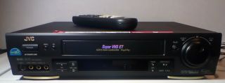 Jvc Vhs Hr - S4600u 4 Head Vcr Video Cassette Player & Remote Tested/works
