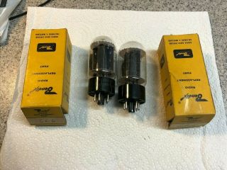 2 Vintage 6L6 RCA Electron Tubes for TV and Radio 2