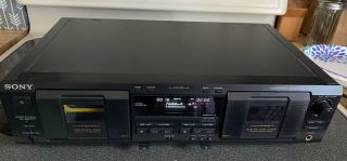 Sony Tc - We435 Auto Reverse Dual Tape Cassette Deck Player Recorder Pitch Control