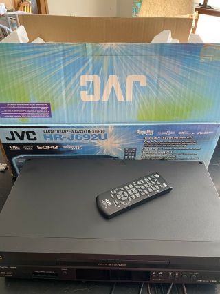 New/open Box Jvc Hr - J692u Vcr W/ Remote & Hookups