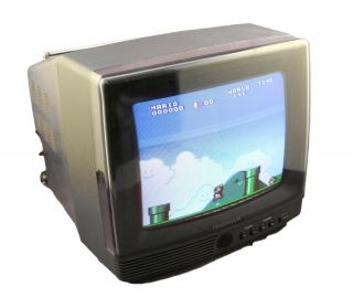 Vtg 1990s Magnavox Portable Small 9 " Color Crt Tv W Remote - Retro Gaming