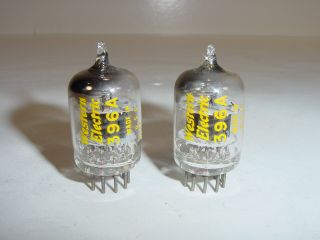 2 Vintage 1962 Western Electric 396a Jw 2c51 Matched Amplifier Tube Pair