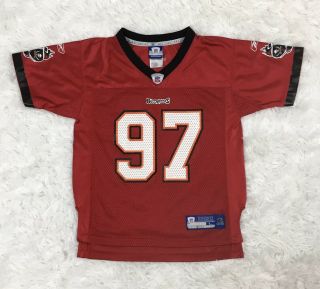 Adidas Nfl Simeon Rice Red Tampa Bay Buccaneers Legacy Jersey L (7)