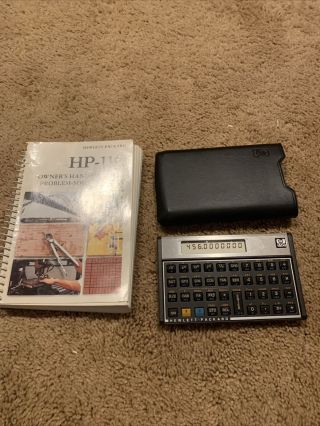 Hewlett Packard Hp 11c Calculator,  Case,  Owner’s Handbook,