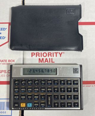 Hewlett Packard Hp 11c Vintage Scientific Calculator W/ Case - 100
