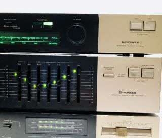 Vintage Stereo Pioneer SA - 730 Amp,  TX - 130 Tuner SG - 530 EQ Triple Set 3