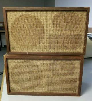 Early Vintage Acoustic Research Ar - 2a Speakers Restore Project Barn Find As - Is