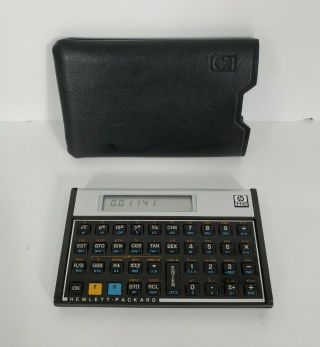 Hewlett Packard Hp 11c Calculator - - - With Pouch