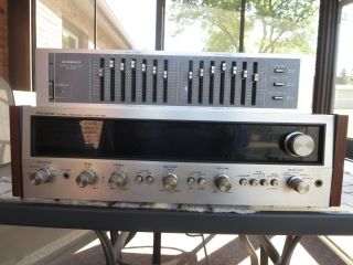 Vintage Pioneer Sx - 727 Receiver And Sg - 550 Eq