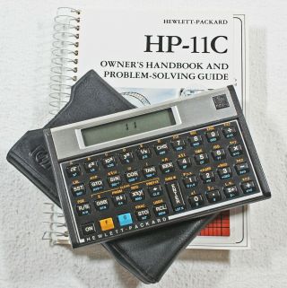 Hewlett Packard Hp 11c Calculator,  Case,  Owner’s Handbook,  Exc,