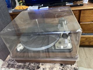 Vintage Dual 1009 Sk 4 - Speed Turntable With Cover (no Power Wire) Rare
