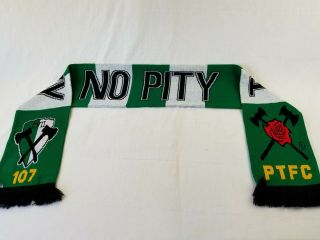Portland Timbers Army Scarf Green/white No Pity Soccer Ptfc 107 Black Fringe