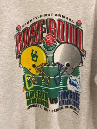 Vintage Penn State 1995 Rose Bowl Sweatshirt Large