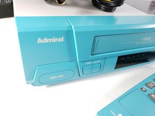 Admiral 4 - Head VHS HQ VCR Video Cassette Recorder JSJ 20458 - Blue 2