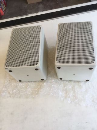 Vintage Ads A/d/s L300c Mini Speakers White (off White Cream).  Pair