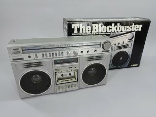 1980s Vintage Boom Box Radio,  The Blockbuster Ge Model 3 - 5259a Box