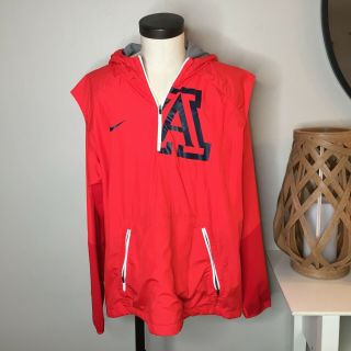 Nike Mens Arizona Wildcats Hooded Windbreaker Jacket 2xl Red 867527 - 657