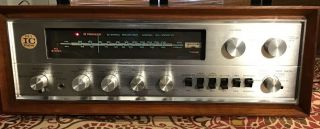 Pioneer Stereo Receiver Model Sx - 1000tw Vintage 150w Wooden Cabinet Great Condit