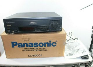 Panasonic Lx - 600 Laserdisc Player Auto Reverse Multi Laser