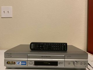 Sony Slv - N750 Vhs Vcr Video Cassette Recorder & Remote 100