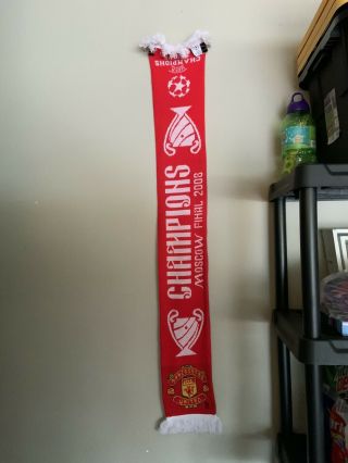 Manchester United Scarf 2008 Champions League Final Moscow