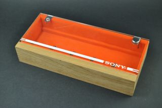Sony Cc - 5 Wood Headshell Shell Cartridge Keeper Case Box Holder / 02