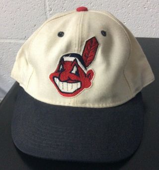 Vintage Cleveland Indians Era Hat Fitted Size 7