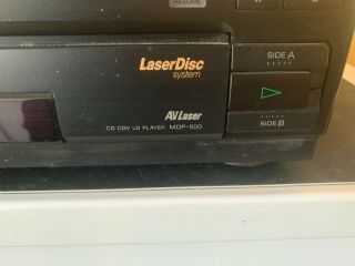 Sony Mdp - 500 Laser Disc Player Cd/cdv/ld Multi Disc