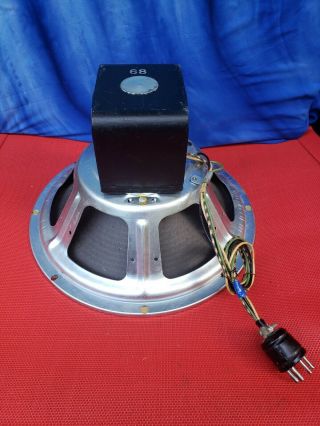 Magnavox Jenson Field Coil Speaker 12 " 6000 Ohm 1953 8 Ohm Vc Tube Amp Video