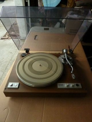 Yamaha Yp - B4 Turntable With Dust Cover - Needs A Belt - - -