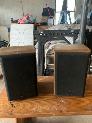 Vintage Infinity Rs3001 Solid Oak Speakers - Rare Buy Here