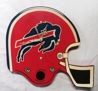 Vintage Buffalo Bills Helmet Wall Clock - Souvenir From Bowl Years