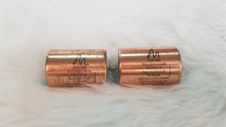 Audio Note Copper Foil Mylar In Oil 0.  33uf Machpair