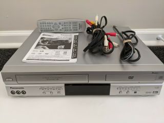 Panasonic Pv - D4733s 4 Head Hi - Fi Stereo Dvd Vcr Combo W/ Remote Tested/working