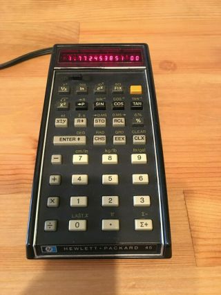Hp 45 Calculator With Power Adapter