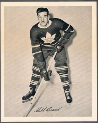 1945 - 54 Quaker Oats Photo Toronto Maple Leafs 9b Garth Boesch/home Still