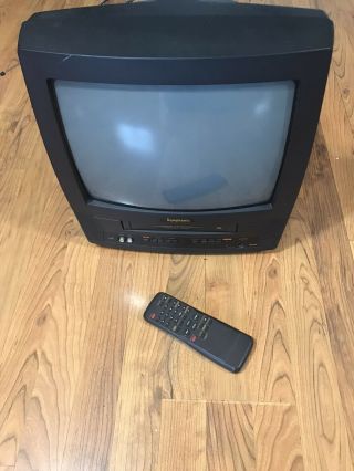 Symphonic Tv Vcr Combo Player 13 " Gaming Television Wf0213c,  Remote