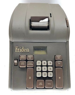 Vintage Friden Electronic Calculator Brown