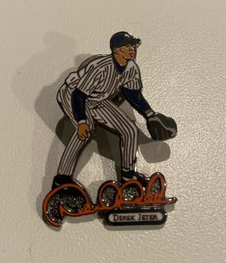 Derek Jeter York Yankees Rare Mlb Licensed Lapel Pin
