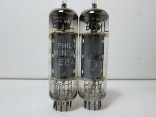 Pair Philips (siemens Halske) E84l 7320 (6bq5 El84) Vacuum Tubes 9.  @251