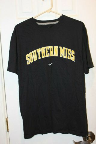 Black Southern Mississippi Golden Eagles Nike T - Shirt - Adult Extra - Large / Xl