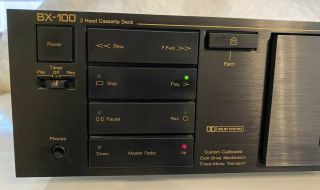 Nakamichi BX - 100 2 Head cassette Deck.  Serviced,  &. 3