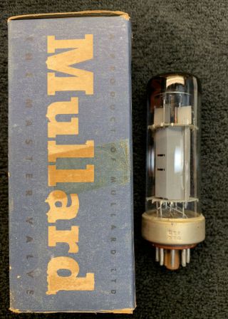 1 Philips Mullard El34 6ca7 Metal Base Audio Tube 1950 