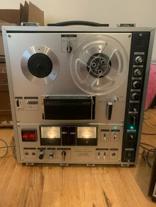 Sony Tc - 630 Stereo Reel - To - Reel Tape Recorder With Attachable Speakers